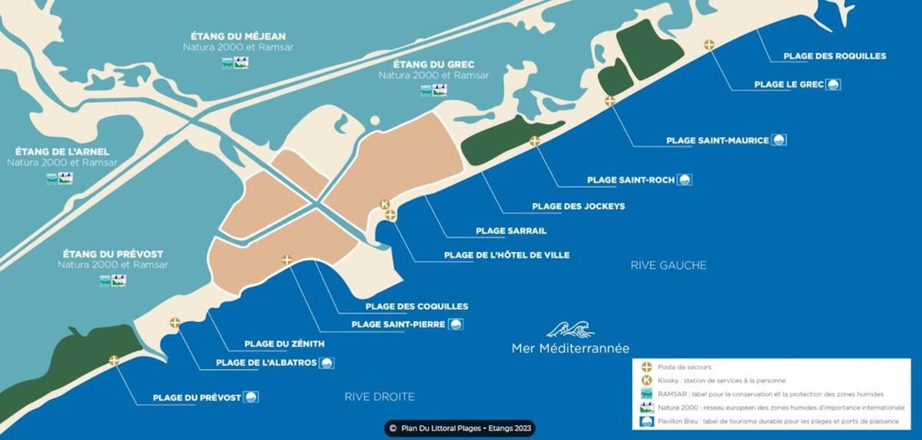 Les Sables De Palavas - T2 A 50M De La Plage - Clim, Wifi Zewnętrze zdjęcie